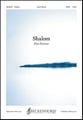 Shalom SATB choral sheet music cover